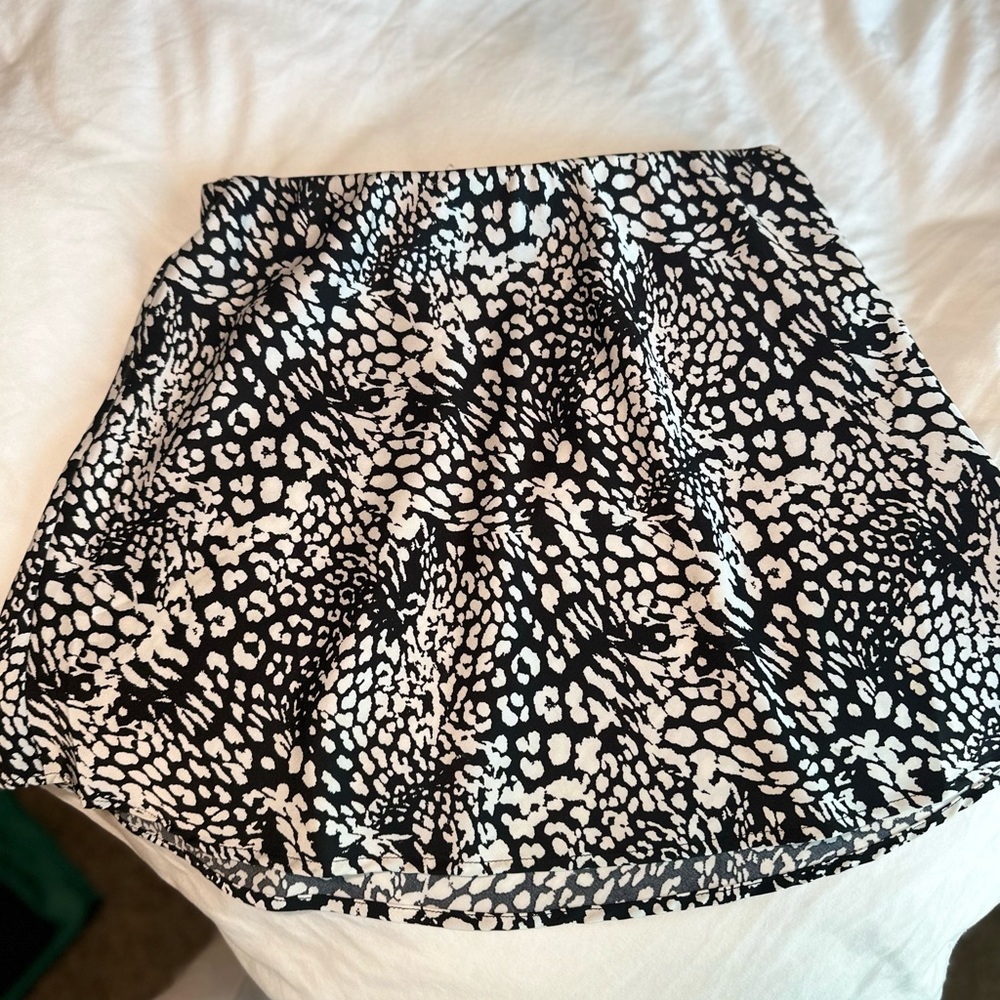Black and white skirt